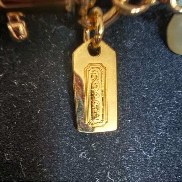 Coach authentic RARE Bonnie Cashin charm bracelet  Msrp 228 NEW pearls,gold tone - Picture 3 of 7